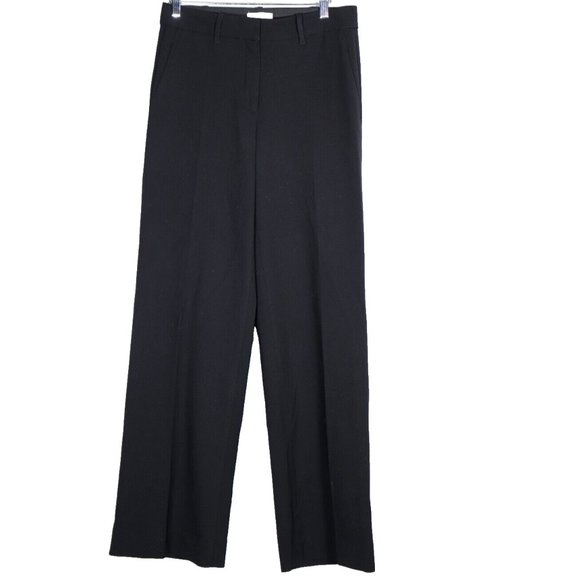 Babaton Pants - Aritzia Babaton Women's Size US4 Black Wide Leg Pants High-Rise Wool Trousers